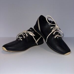 Oakley Men's Ripcord Golf Shoes Ortholite Soft Spike Black/White Leather Sz 7